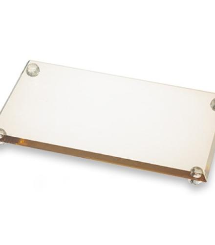 Crystal Tray for Candle Holders 23*13 cm