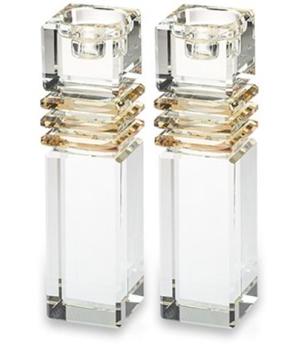Crystal Candlesticks 17cm