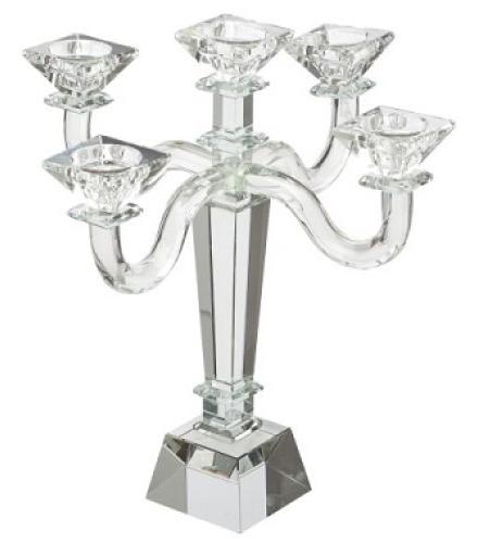 Crystal 5 Branch Candlesticks 32 cm