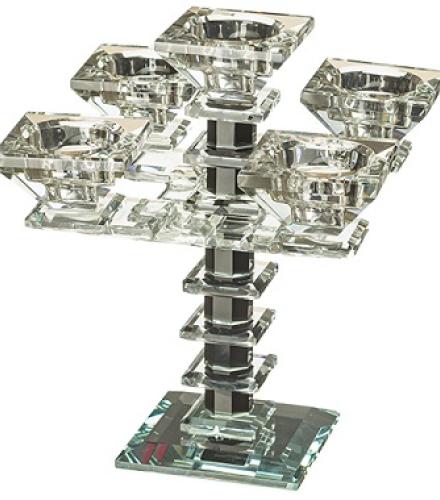 Crystal 5 Branch Candlesticks 20 cm