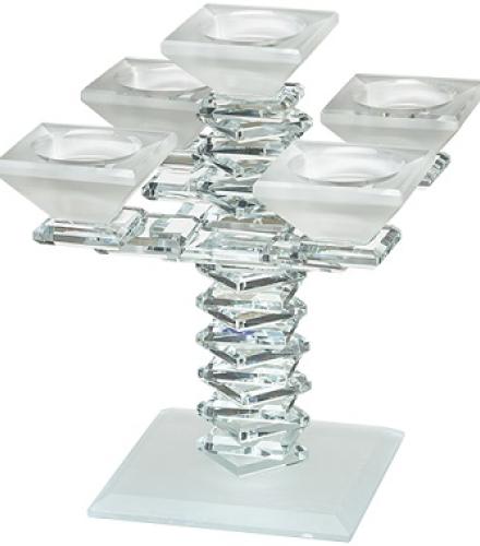 Crystal 5 Branch Candlesticks 20 cm