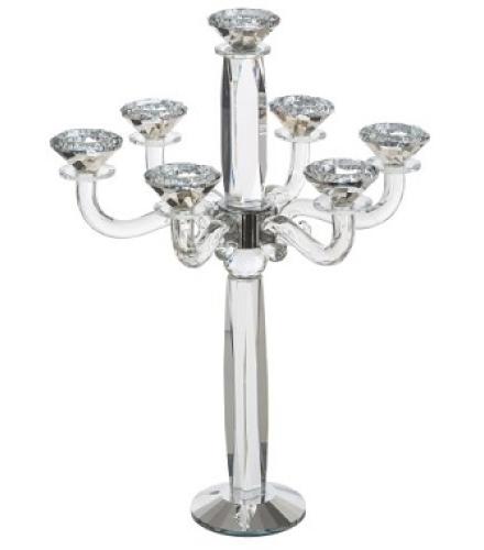 Crystal 7 Branch Candlesticks 47 cm