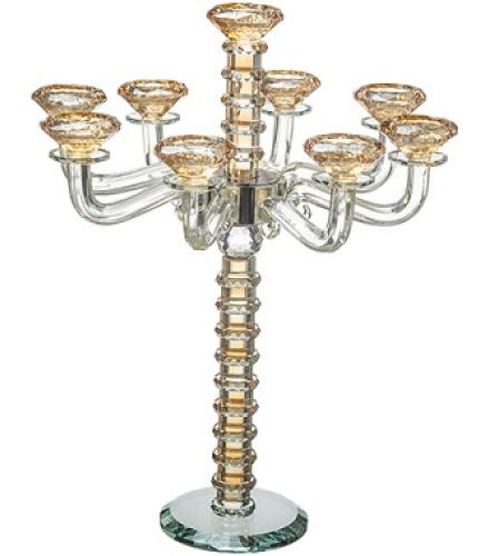 Crystal 9 Branch Candlesticks 42 cm