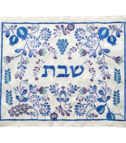 Elegant Fabric Challah Cover 42*52 cm with embroidery