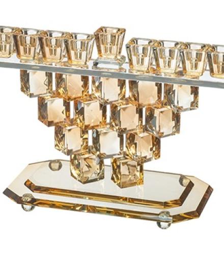 Crystal Elegant Menorah 16cm