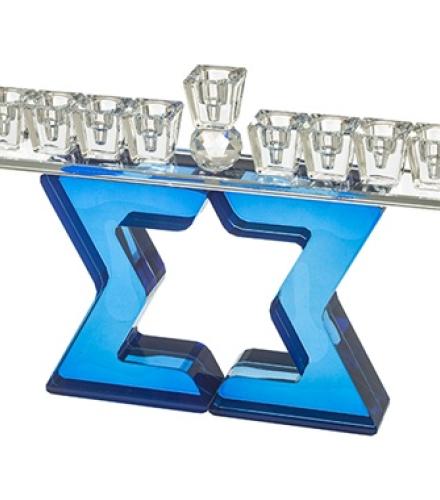 Crystal Elegant Menorah 17cm