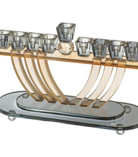 Crystal Elegant Menorah 16cm