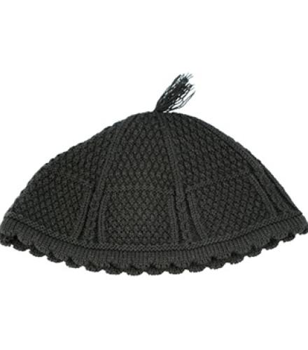Black Nachman Kippah 22 cm
