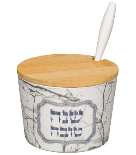 Bamboo Honey Dish 