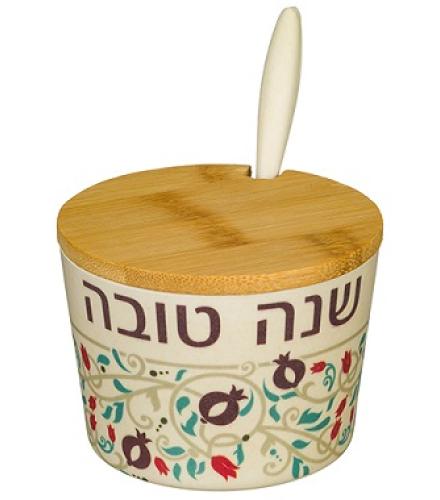 Bamboo Honey Dish 