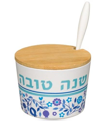 Bamboo Honey Dish 