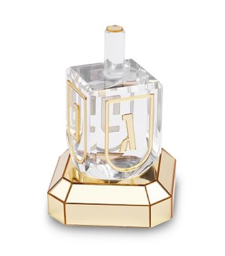 Acrylic Dreidel with base 