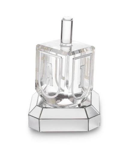 Acrylic Dreidel with base 