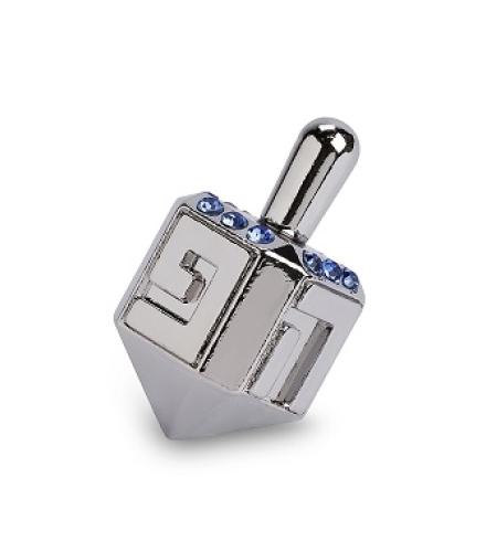 Nickel Dreidel 4 cm with Stones N.G.H.Poh (12)