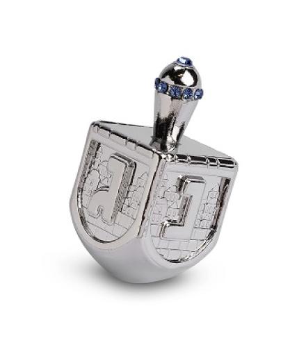 Nickel Dreidel 4 cm with Stones N.G.H.Poh (12)